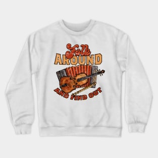 Folk Music Bluegrass Folk Music Crewneck Sweatshirt